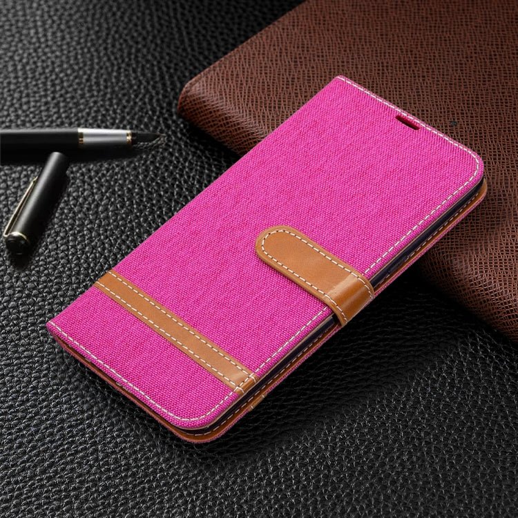 For LG K61 Denim Texture Horizontal Flip Leather Case with Holder & Card Slots & Wallet & Lanyard
