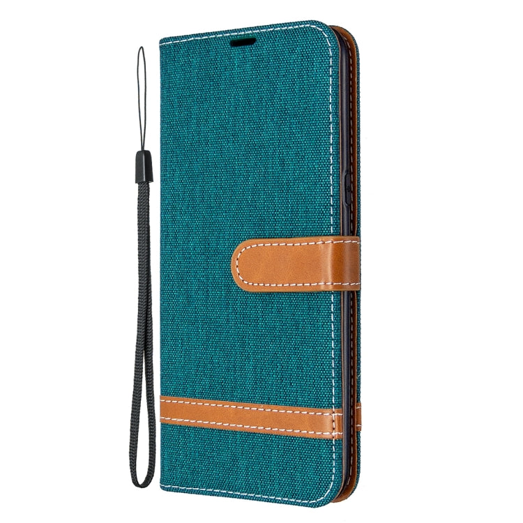 For LG K61 Denim Texture Horizontal Flip Leather Case with Holder & Card Slots & Wallet & Lanyard