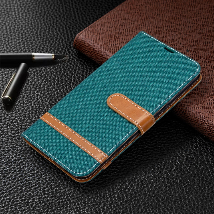 For LG K61 Denim Texture Horizontal Flip Leather Case with Holder & Card Slots & Wallet & Lanyard