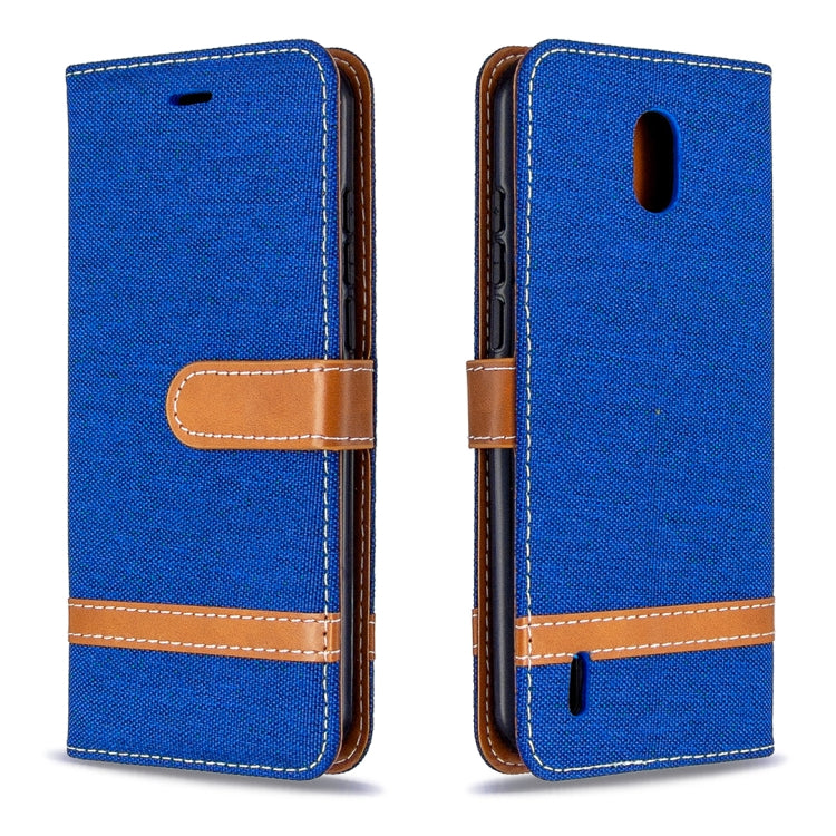 For Nokia 1.3 Denim Texture Horizontal Flip Leather Case with Holder & Card Slots & Wallet & Lanyard