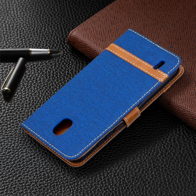 For Nokia 1.3 Denim Texture Horizontal Flip Leather Case with Holder & Card Slots & Wallet & Lanyard