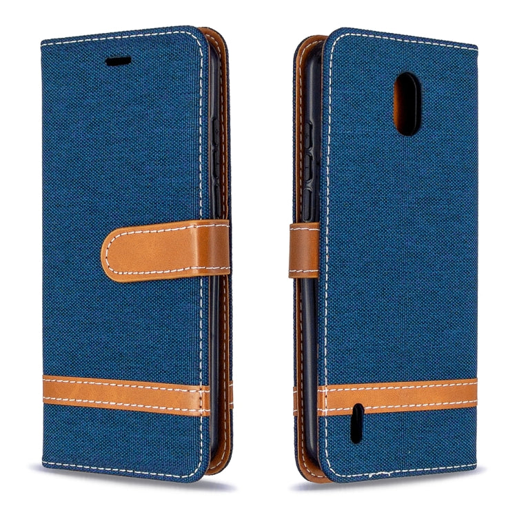 For Nokia 1.3 Denim Texture Horizontal Flip Leather Case with Holder & Card Slots & Wallet & Lanyard