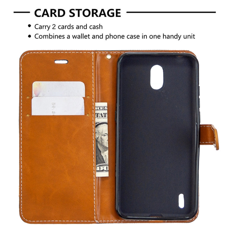 For Nokia 1.3 Denim Texture Horizontal Flip Leather Case with Holder & Card Slots & Wallet & Lanyard