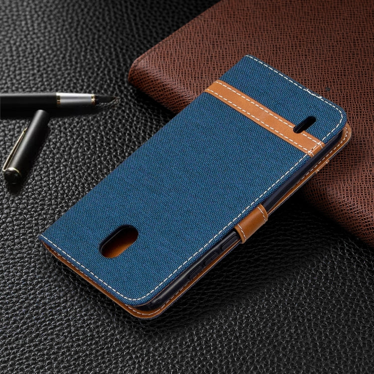 For Nokia 1.3 Denim Texture Horizontal Flip Leather Case with Holder & Card Slots & Wallet & Lanyard