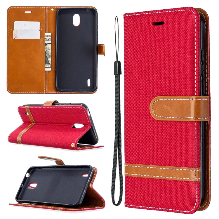 For Nokia 1.3 Denim Texture Horizontal Flip Leather Case with Holder & Card Slots & Wallet & Lanyard