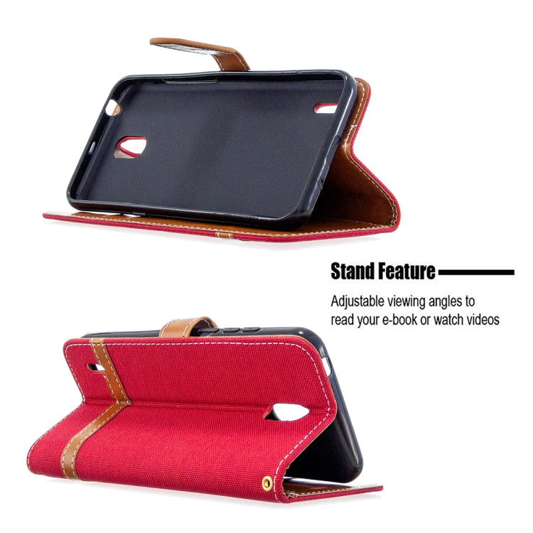 For Nokia 1.3 Denim Texture Horizontal Flip Leather Case with Holder & Card Slots & Wallet & Lanyard