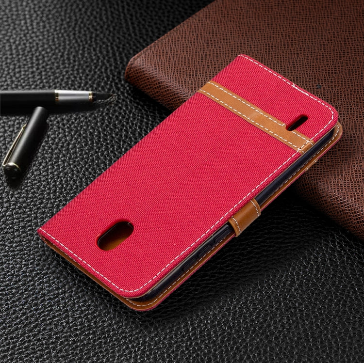 For Nokia 1.3 Denim Texture Horizontal Flip Leather Case with Holder & Card Slots & Wallet & Lanyard