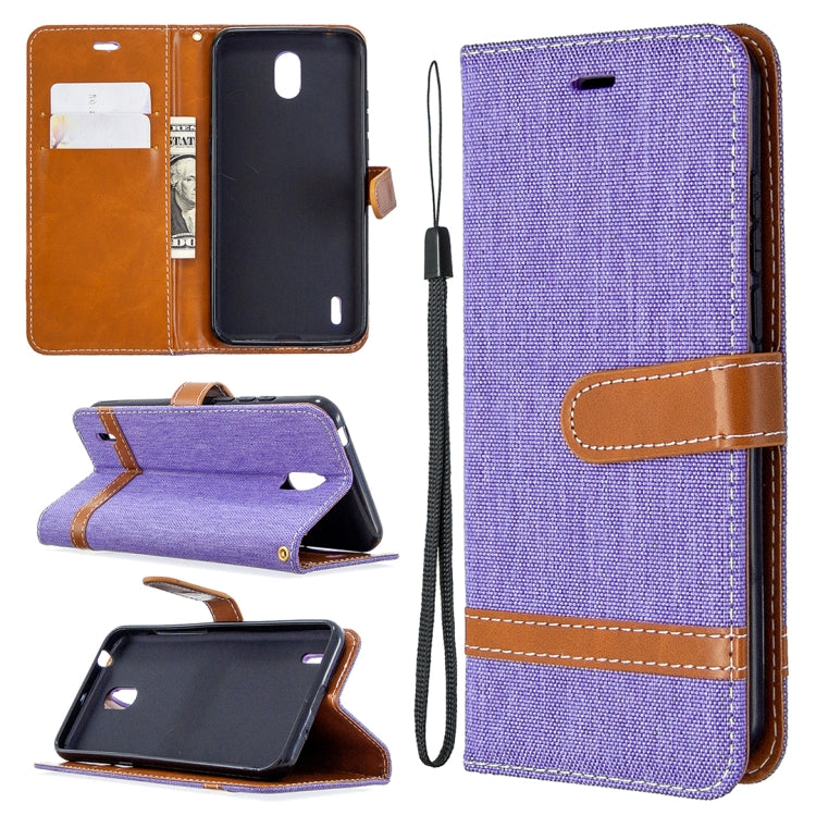 For Nokia 1.3 Denim Texture Horizontal Flip Leather Case with Holder & Card Slots & Wallet & Lanyard