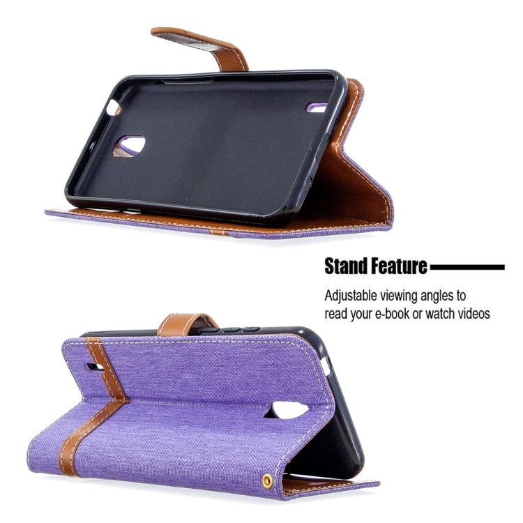 For Nokia 1.3 Denim Texture Horizontal Flip Leather Case with Holder & Card Slots & Wallet & Lanyard