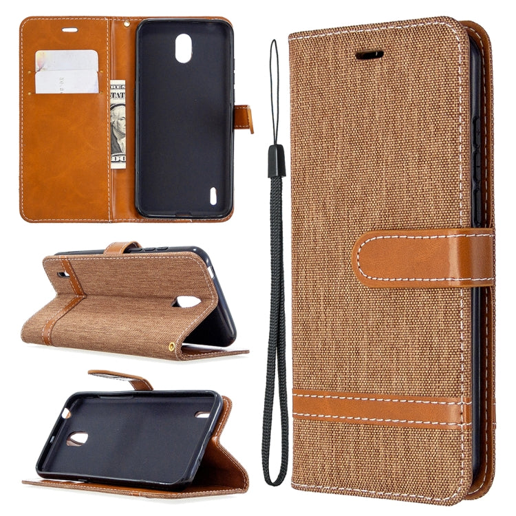 For Nokia 1.3 Denim Texture Horizontal Flip Leather Case with Holder & Card Slots & Wallet & Lanyard