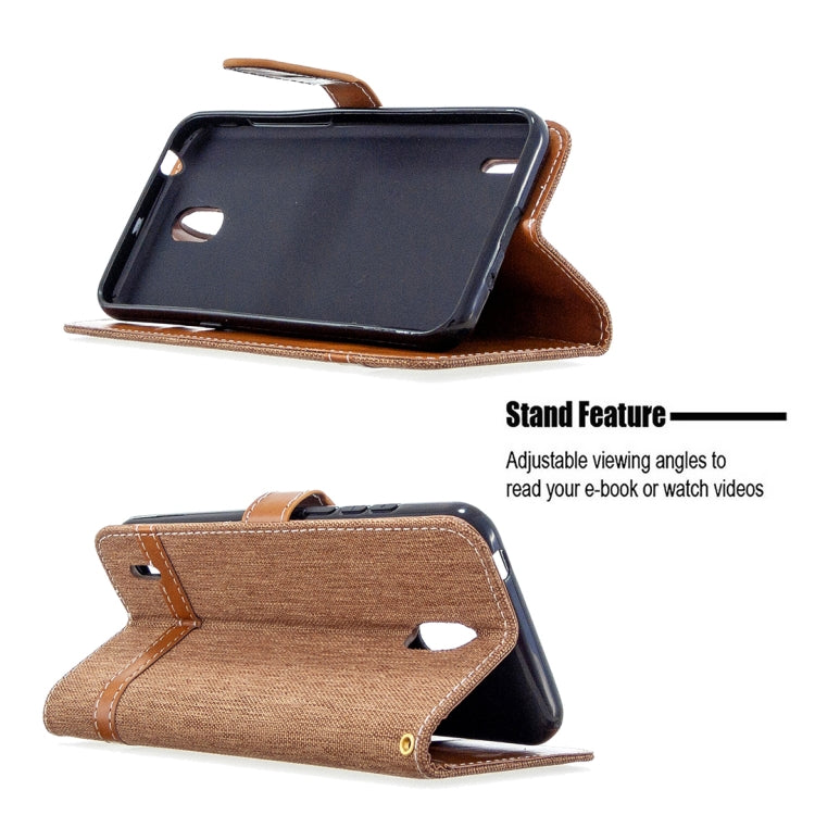 For Nokia 1.3 Denim Texture Horizontal Flip Leather Case with Holder & Card Slots & Wallet & Lanyard