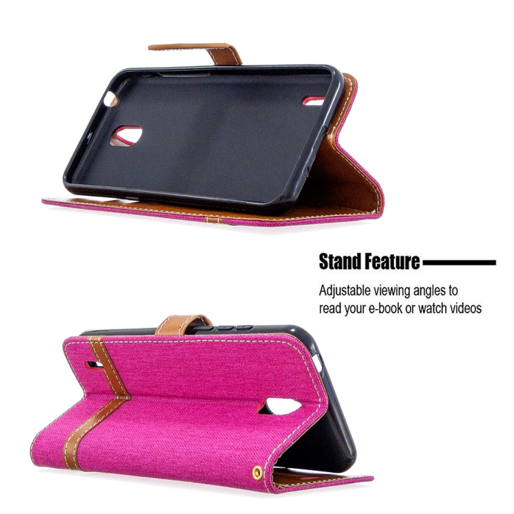 For Nokia 1.3 Denim Texture Horizontal Flip Leather Case with Holder & Card Slots & Wallet & Lanyard