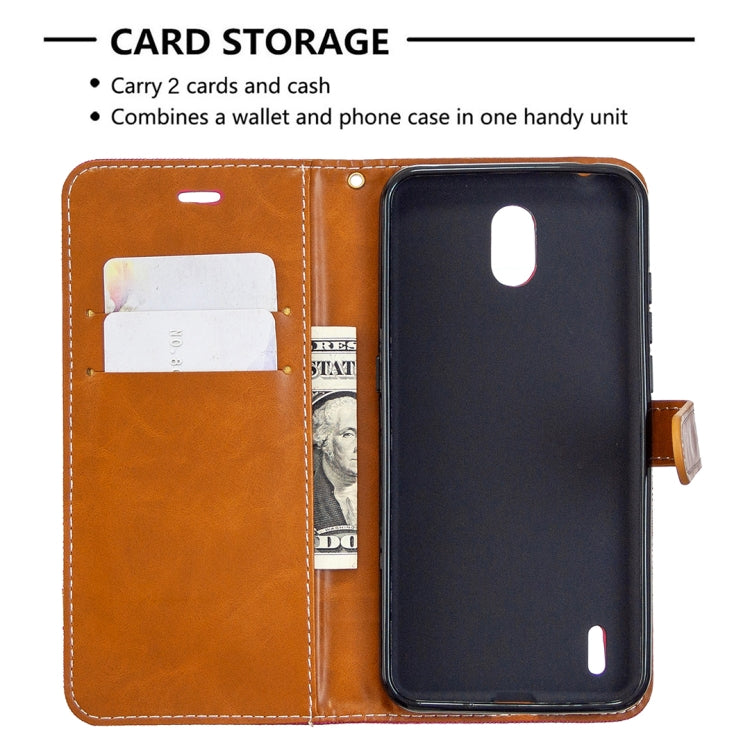 For Nokia 1.3 Denim Texture Horizontal Flip Leather Case with Holder & Card Slots & Wallet & Lanyard