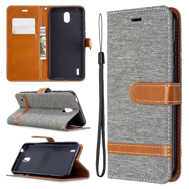 For Nokia 1.3 Denim Texture Horizontal Flip Leather Case with Holder & Card Slots & Wallet & Lanyard