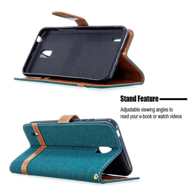 For Nokia 1.3 Denim Texture Horizontal Flip Leather Case with Holder & Card Slots & Wallet & Lanyard