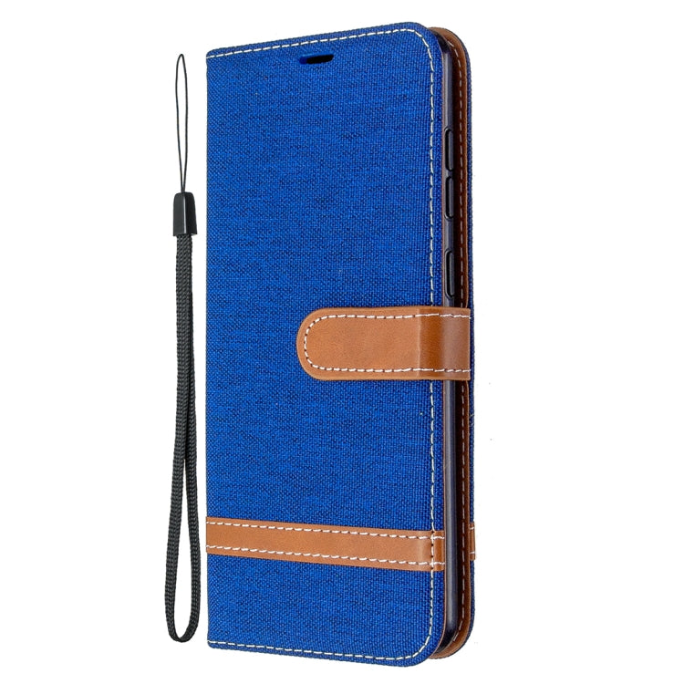 For Samsung Galaxy A31 Denim Texture Horizontal Flip Leather Case with Holder & Card Slots & Wallet & Lanyard