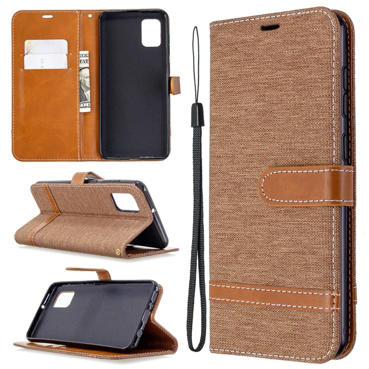 For Samsung Galaxy A31 Denim Texture Horizontal Flip Leather Case with Holder & Card Slots & Wallet & Lanyard