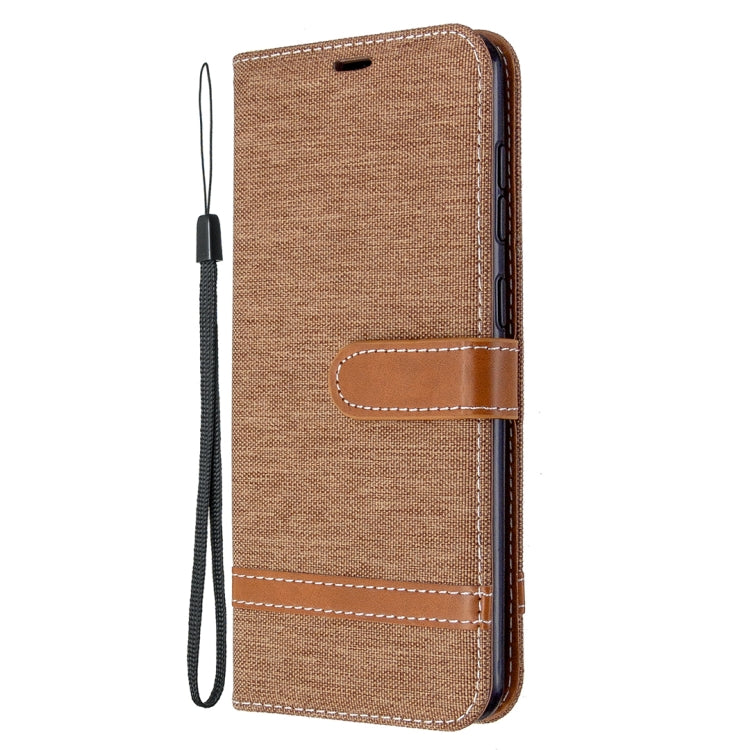 For Samsung Galaxy A31 Denim Texture Horizontal Flip Leather Case with Holder & Card Slots & Wallet & Lanyard