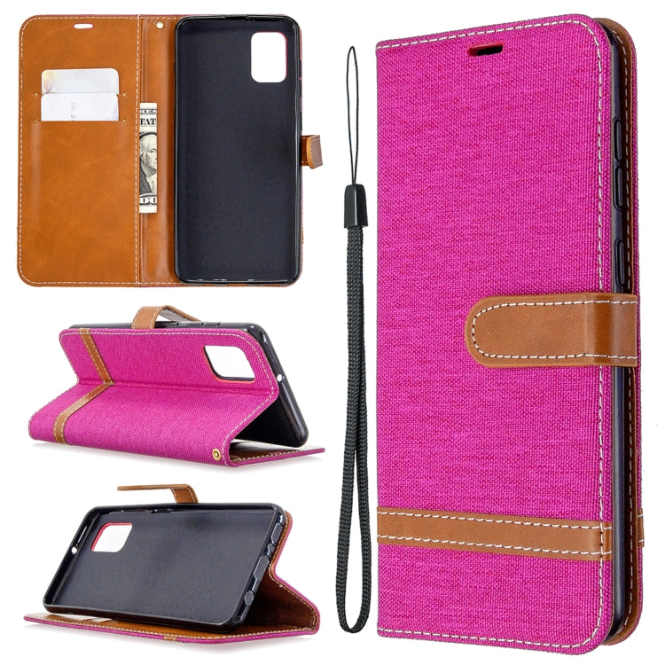 For Samsung Galaxy A31 Denim Texture Horizontal Flip Leather Case with Holder & Card Slots & Wallet & Lanyard