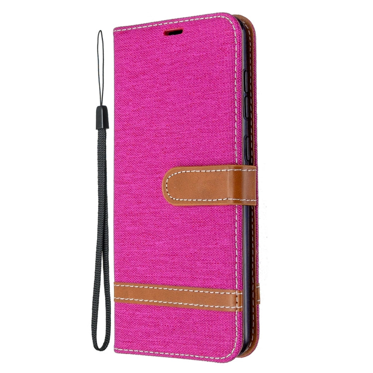 For Samsung Galaxy A31 Denim Texture Horizontal Flip Leather Case with Holder & Card Slots & Wallet & Lanyard