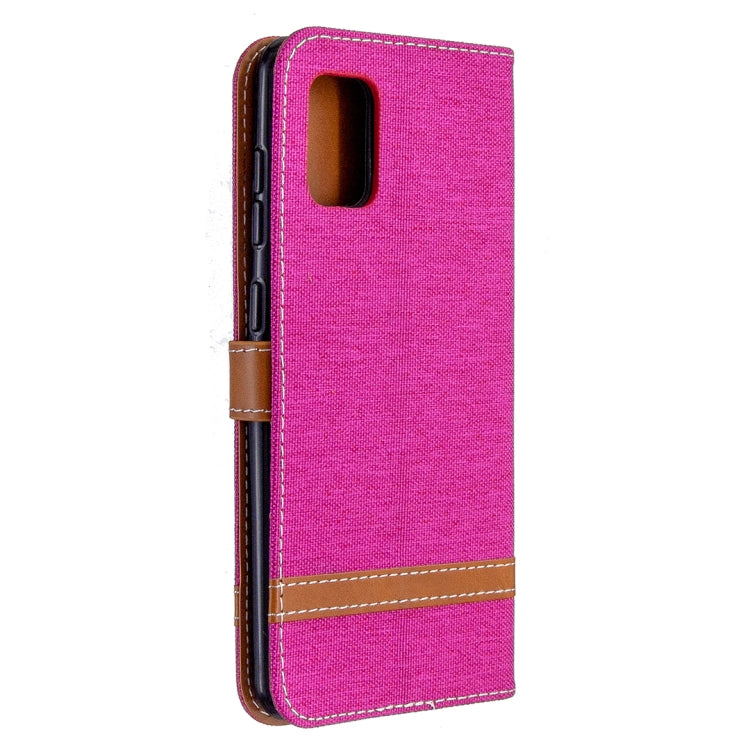 For Samsung Galaxy A31 Denim Texture Horizontal Flip Leather Case with Holder & Card Slots & Wallet & Lanyard