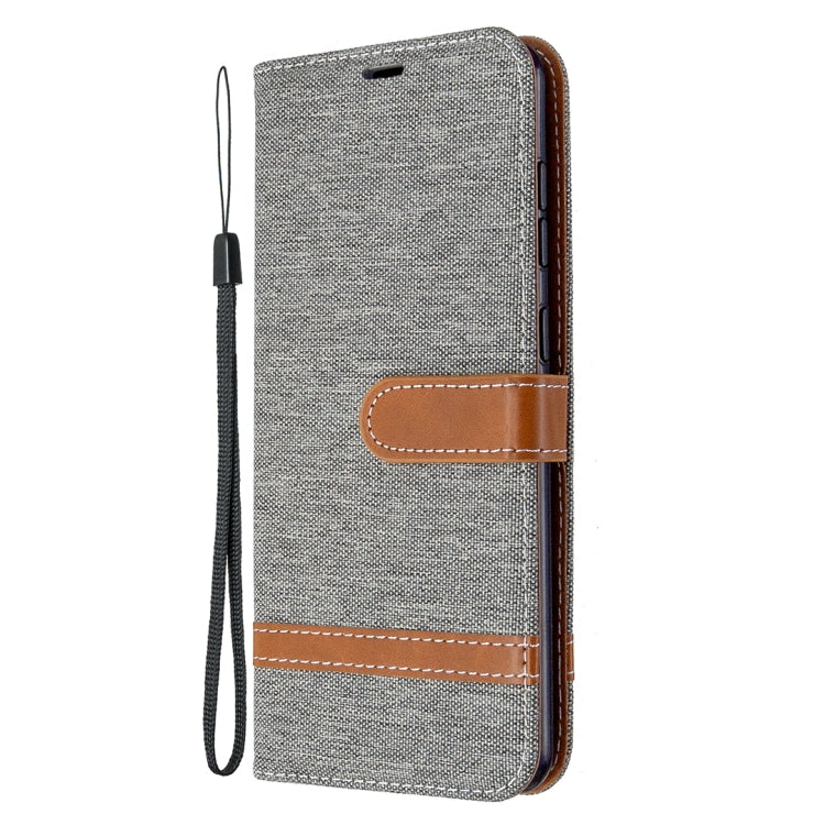 For Samsung Galaxy A31 Denim Texture Horizontal Flip Leather Case with Holder & Card Slots & Wallet & Lanyard