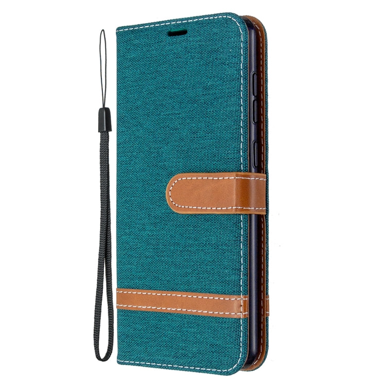 For Samsung Galaxy A31 Denim Texture Horizontal Flip Leather Case with Holder & Card Slots & Wallet & Lanyard