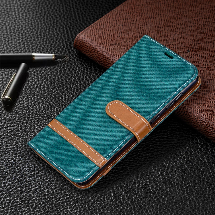 For Samsung Galaxy A31 Denim Texture Horizontal Flip Leather Case with Holder & Card Slots & Wallet & Lanyard