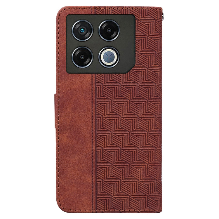 For Infinix GT 20 Pro Geometric Embossed Leather Phone Case
