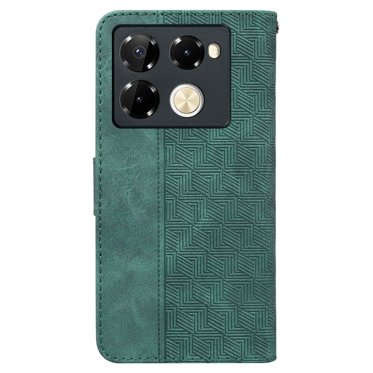For Infinix Note 40 Pro 5G / 40 Pro 4G Geometric Embossed Leather Phone Case