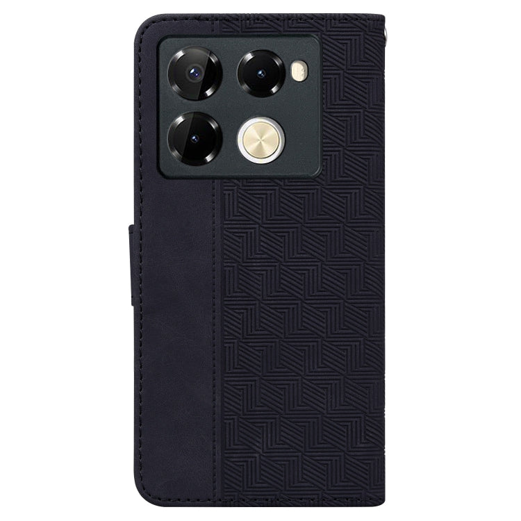 For Infinix Note 40 Pro 5G / 40 Pro 4G Geometric Embossed Leather Phone Case