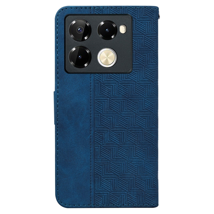 For Infinix Note 40 Pro+ Geometric Embossed Leather Phone Case