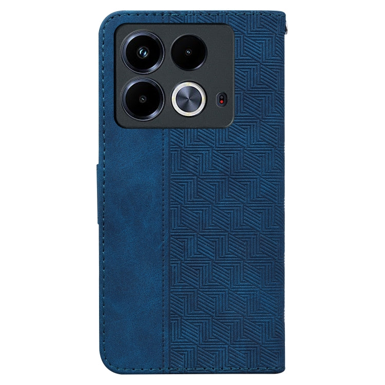 For Infinix Note 40 4G Geometric Embossed Leather Phone Case