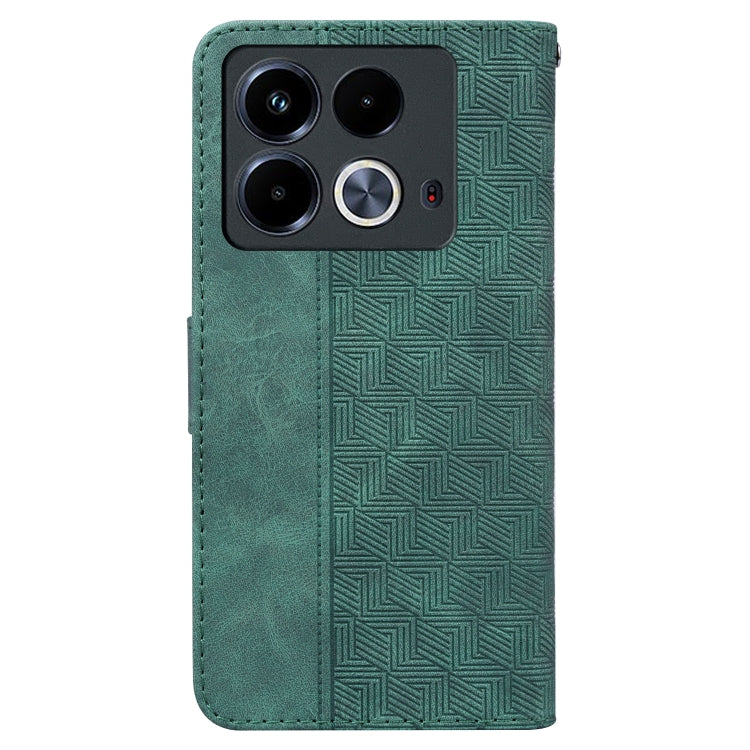 For Infinix Note 40 4G Geometric Embossed Leather Phone Case