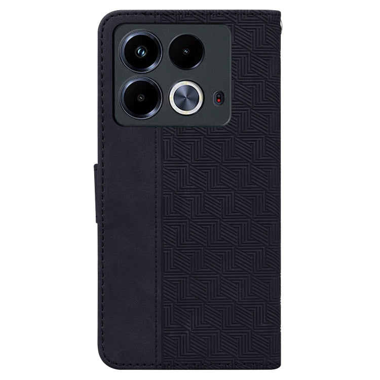 For Infinix Note 40 4G Geometric Embossed Leather Phone Case