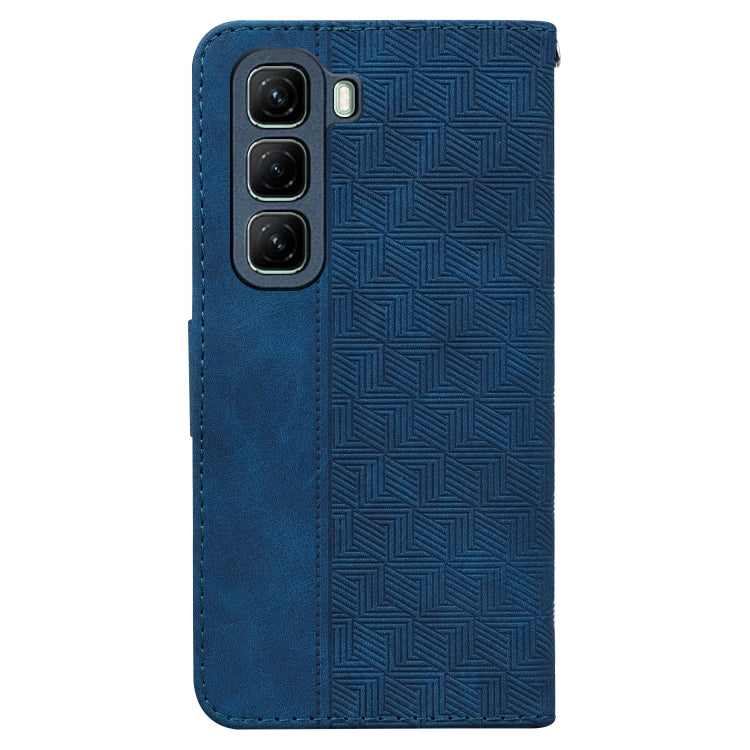For Infinix Hot 50 4G Geometric Embossed Leather Phone Case