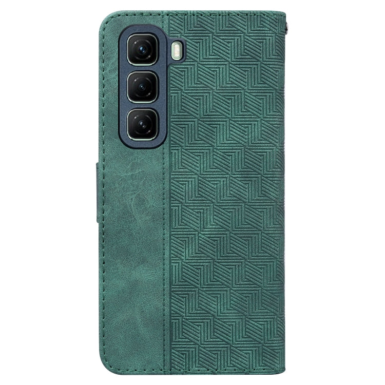 For Infinix Hot 50 4G Geometric Embossed Leather Phone Case