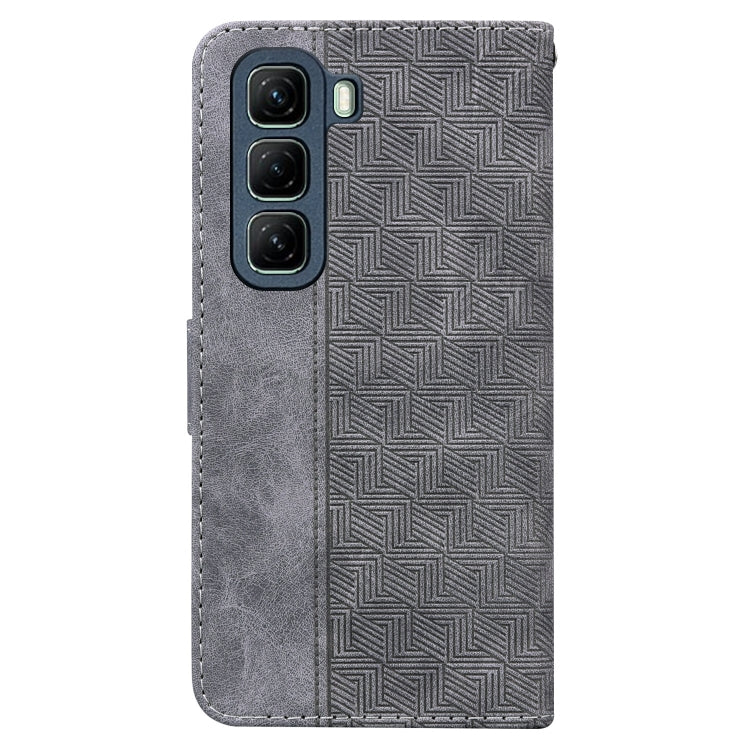 For Infinix Hot 50 5G Geometric Embossed Leather Phone Case