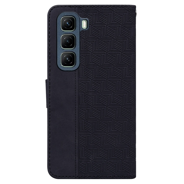 For Infinix Hot 50 5G Geometric Embossed Leather Phone Case