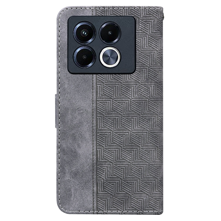 For Infinix Note 40 5G Geometric Embossed Leather Phone Case