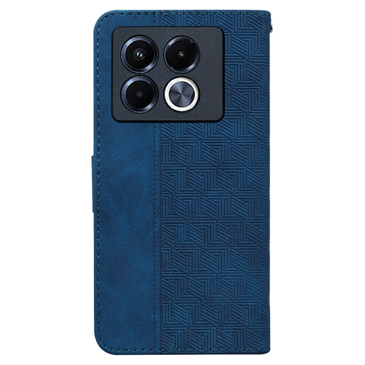 For Infinix Note 40 5G Geometric Embossed Leather Phone Case