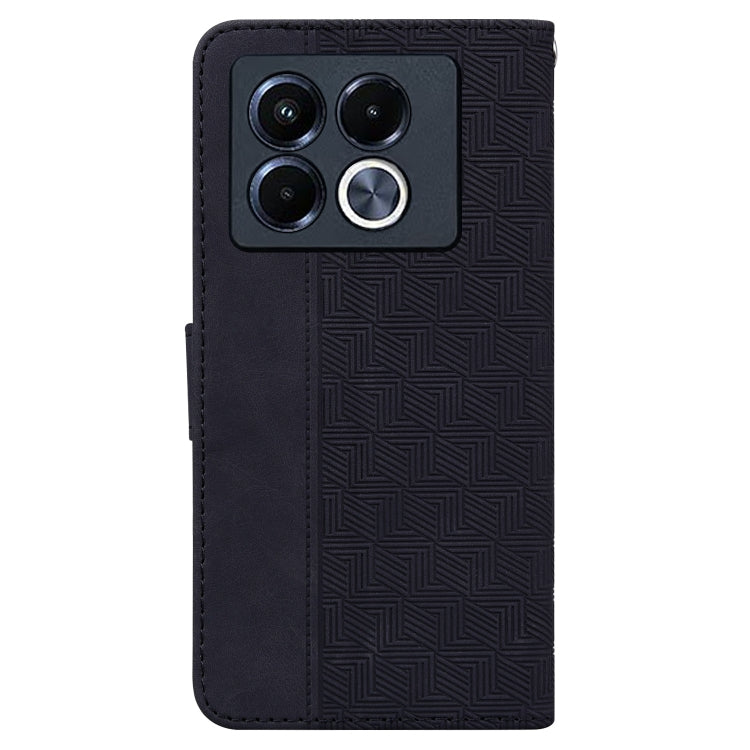 For Infinix Note 40 5G Geometric Embossed Leather Phone Case