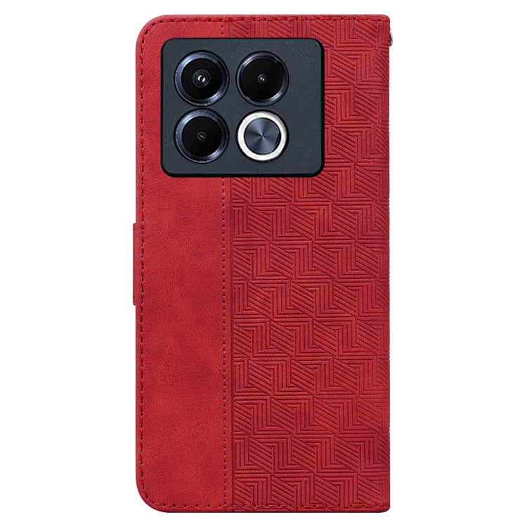 For Infinix Note 40 5G Geometric Embossed Leather Phone Case
