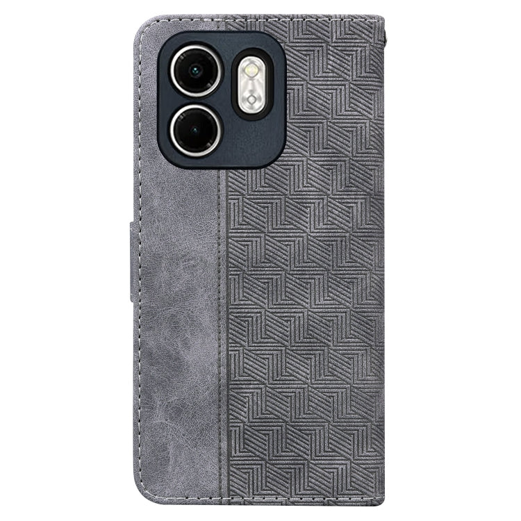 For Infinix Hot 50i / Smart 9 Geometric Embossed Leather Phone Case