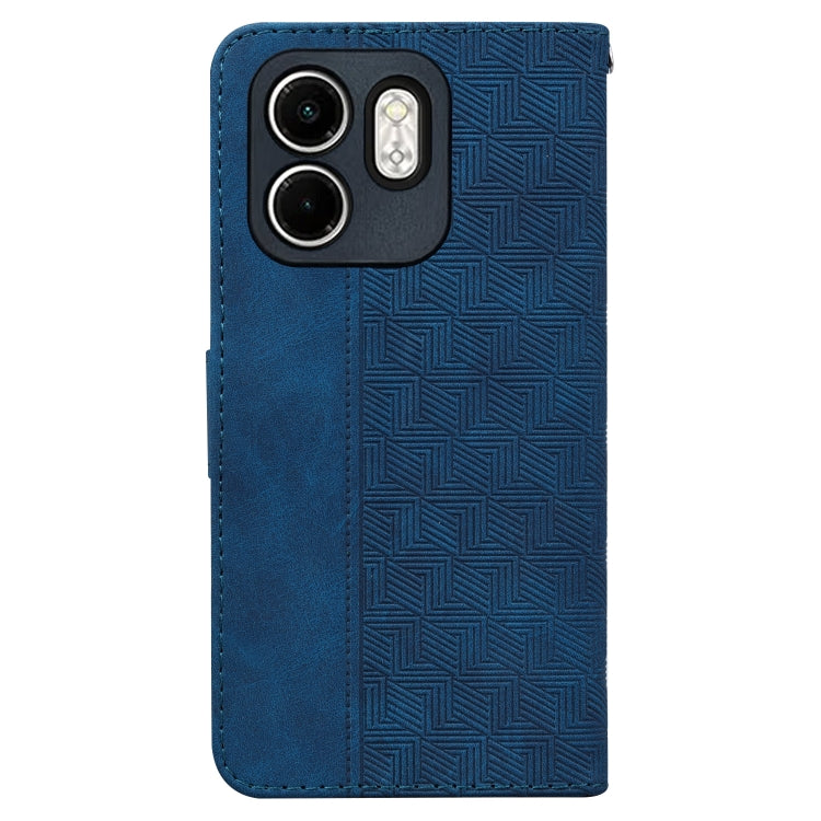 For Infinix Hot 50i / Smart 9 Geometric Embossed Leather Phone Case