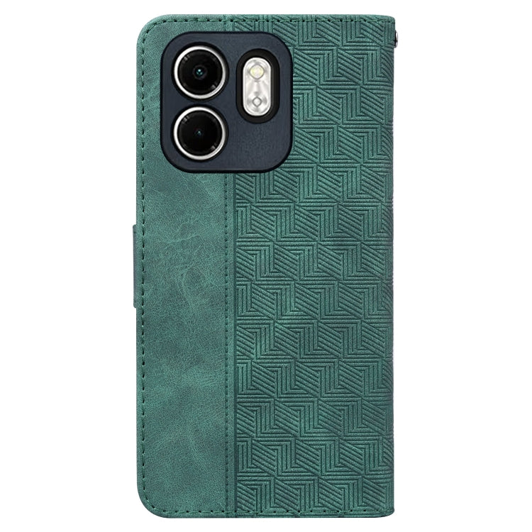 For Infinix Hot 50i / Smart 9 Geometric Embossed Leather Phone Case