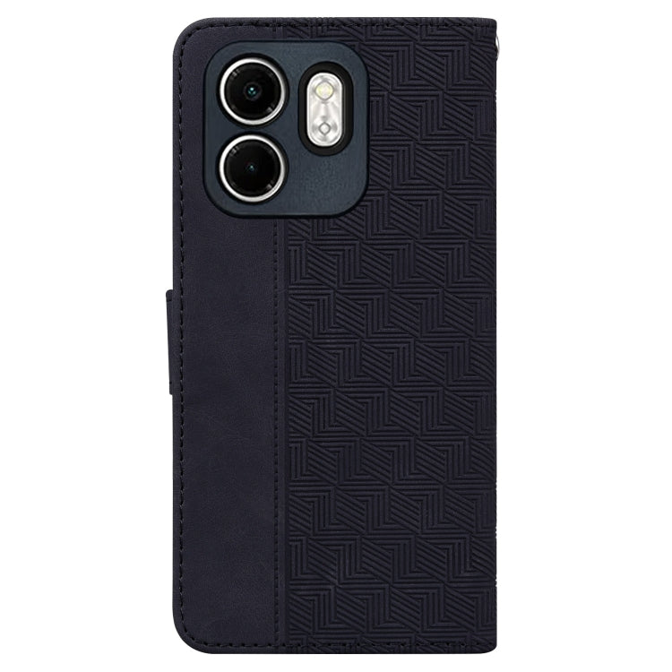 For Infinix Hot 50i / Smart 9 Geometric Embossed Leather Phone Case