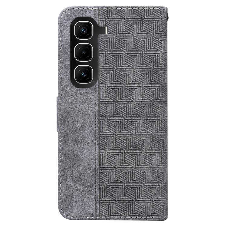 For Infinix Hot 50 Pro+ 4G Geometric Embossed Leather Phone Case