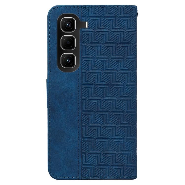 For Infinix Hot 50 Pro+ 4G Geometric Embossed Leather Phone Case