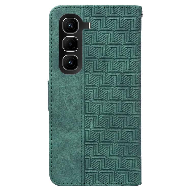 For Infinix Hot 50 Pro+ 4G Geometric Embossed Leather Phone Case